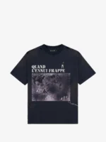 Boredom Kills graphic-print distressed T-shirt