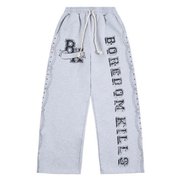 Boredom Kills 'BK University' Sweatpants (Gray)