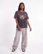 Boredom Kills Collegiate Sweats Grey/Red - Image 3