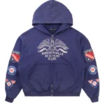Boredom Kills Boy Scout Zip Up Hoodie Navy