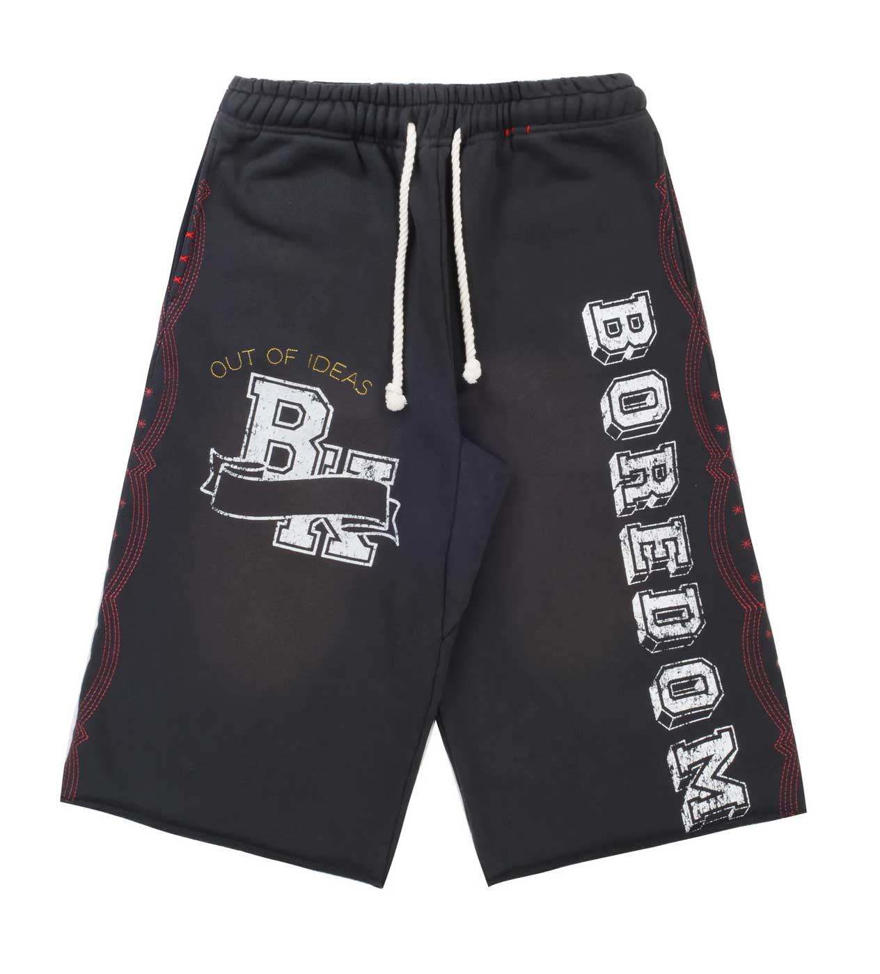Boredom-Kills-Collegiate-Sweat-Vintage-Black-front Boredom Kills Collegiate Sweatshorts Vintage Black – Restock AR
