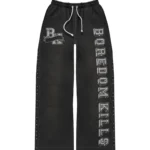 Boredom Kills Collegiate Sweats Black