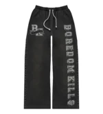 Boredom Kills Collegiate Sweats Black