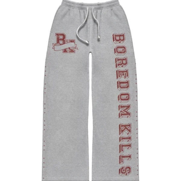 Boredom Kills Collegiate Sweats Grey/Red