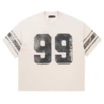 Boredom Kills Vintage Varsity Tee Cream