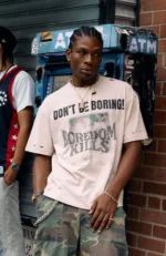 Boredom Kills 'Don't Be Boring' Tee (White) - Image 2