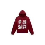 Boredom Kills Men's Red Unplug Hoodie Bk020"