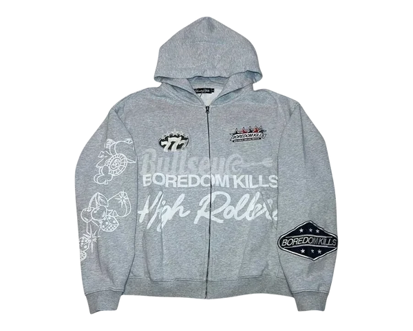 Boredom Kills High Rollers Grey Hoodie