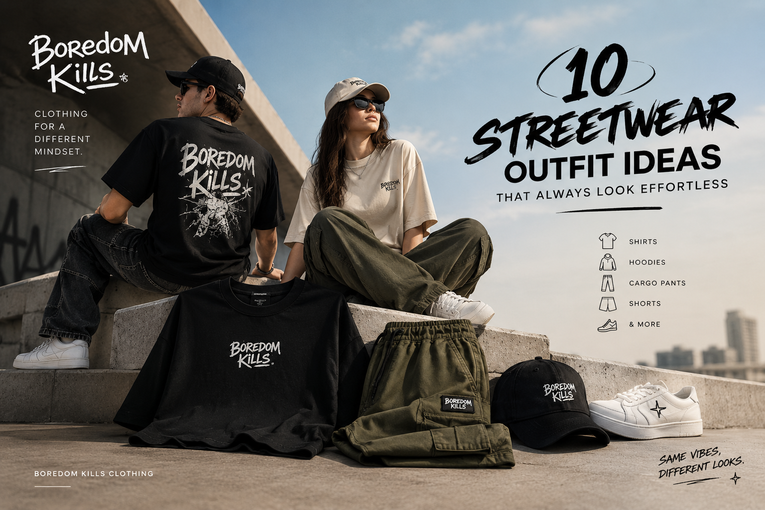 Boredom kills Streetwear Outfit Ideas