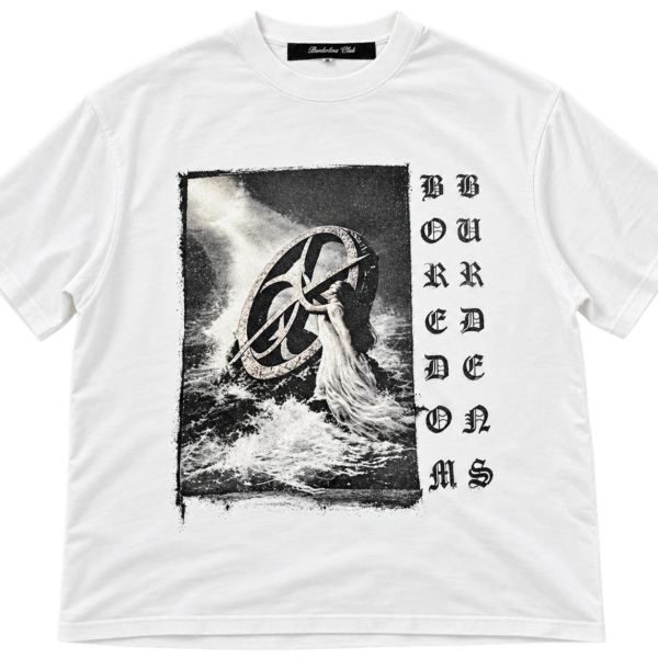 Boredom Kills Washed Up Tee White