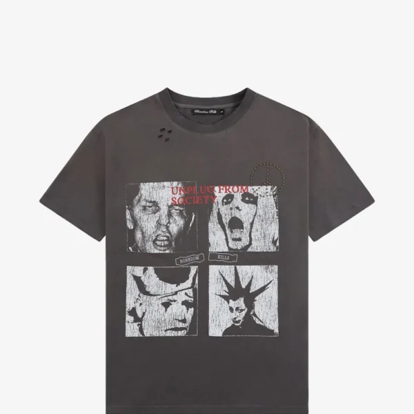 Boredom Kills Scream studded T-shirt