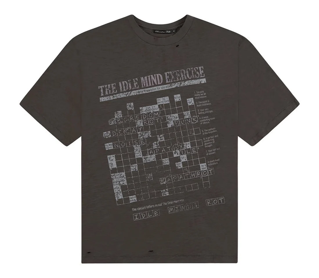 44484331-0C23-4341-9394-32C93BC25C3C Boredom Kills 'Scramble' Tee (Gray)