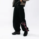 Boredom Kills Black Script Sweats - Image 2