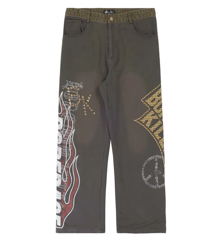 Boredom-Kills-Denim-Sweatpants-Grey-fronttt Boredom Kills Denim Sweatpants Grey