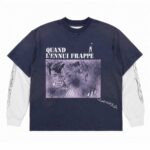 Boredom Kills French Layered L/S Tee Navy