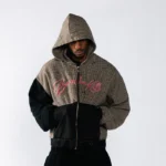Boredom Kills Houndstooth Script Hoodie - Image 2