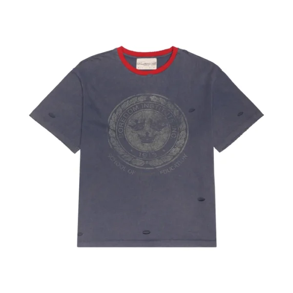 Boredom Kills Institute Tee - Navy
