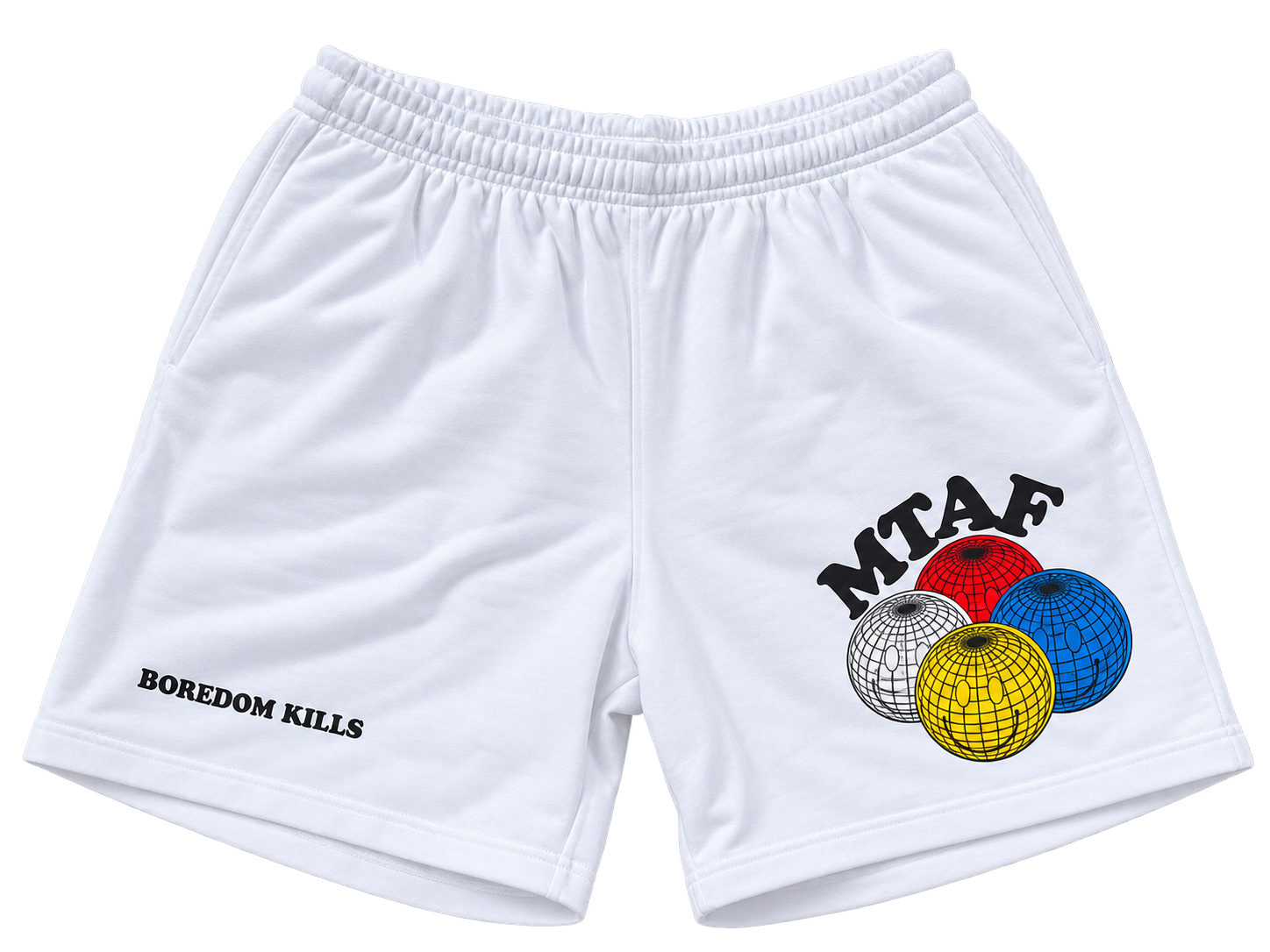 Boredom Kills MTAF Short-White Boredom Kills MTAF Short-White