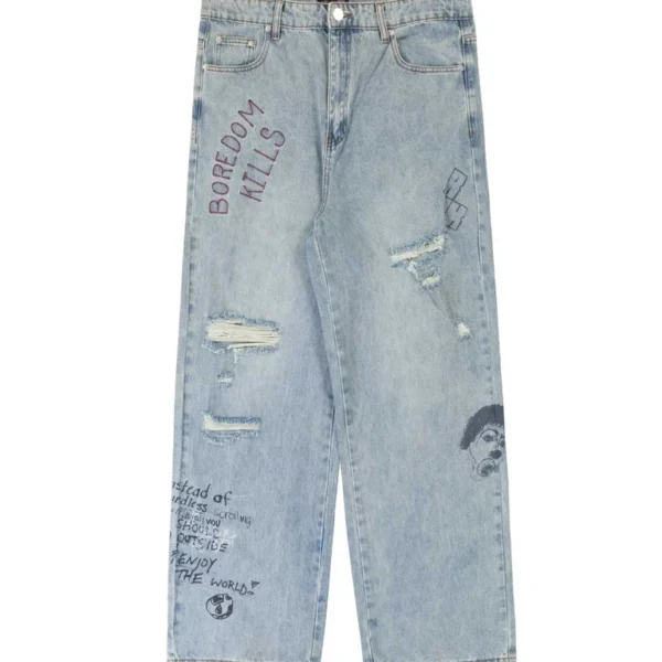 Boredom Kills Scribble Denim Wash