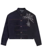 Boredom Kills Spider Pearl Denim Jacket Raw Indigo
