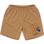 Boredom Kills B Logo Shorts-Camel Brown
