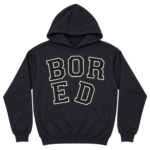 Boredom Kills Bored Graphic Hoodie – Navy