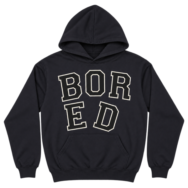 Boredom Kills Bored Graphic Hoodie – Navy