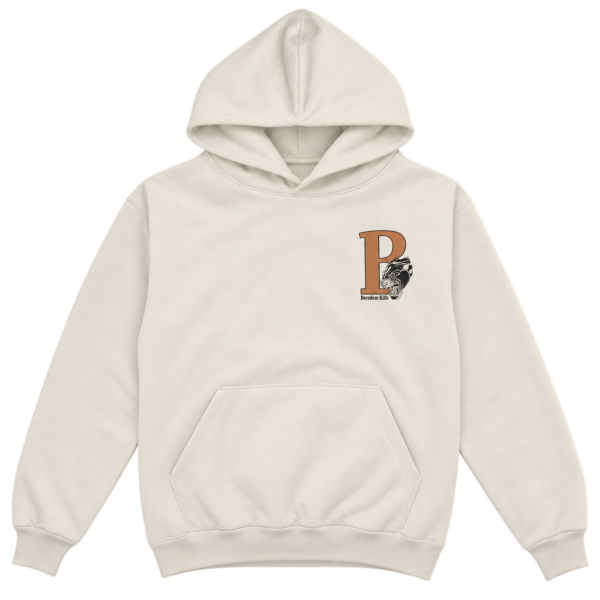 Boredom Kills B Tiger Hoodie – Cream
