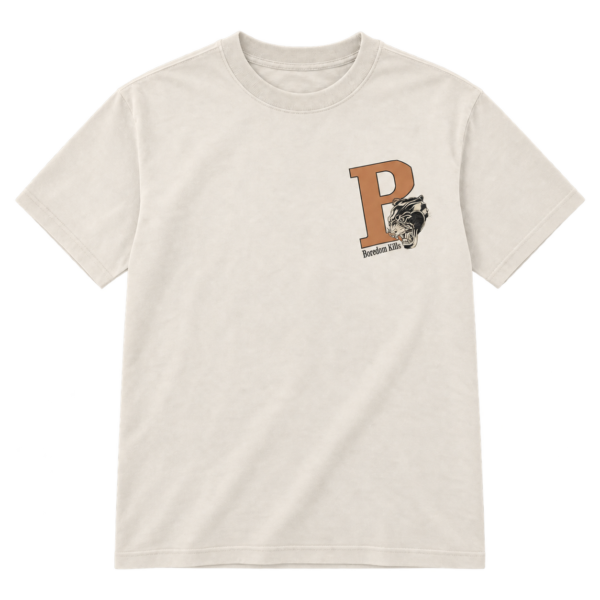 Boredom Kills B Logo Shirt-Cream