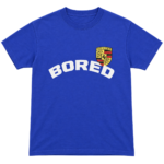 Boredom Kills Arched Logo Tee – Royal Blue