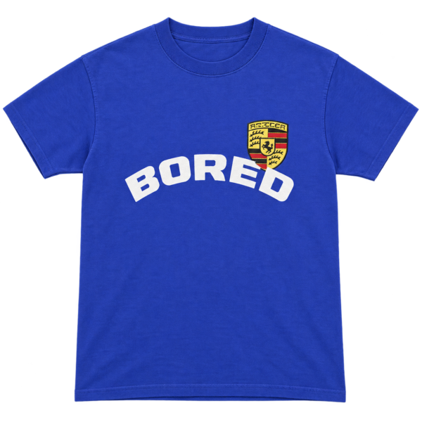 Boredom Kills Arched Logo Tee – Royal Blue