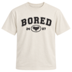 Boredom Kills Vintage BORED Graphic Tee – Cream