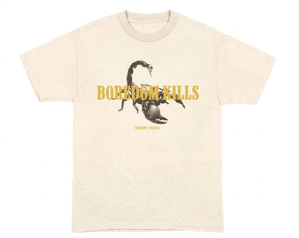 WhatsApp Image 2026-10-04 at 5.59.47 PM Boredom Kills Scorpion Graphic T-Shirt – Off-White