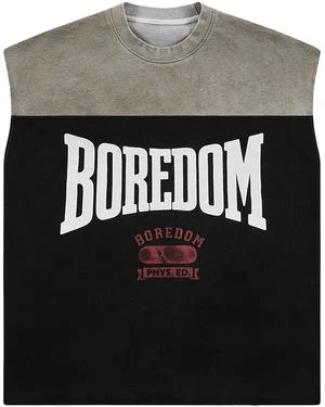 Boredom Kills Boxer Cut Off Black Grey