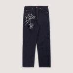 Boredom Kills Spider Denim Jeans Raw Indigo