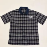 Boredom Kills Mens Medium Blue Plaid Shirt