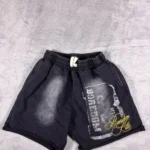 Boredom Kills Shorts Mens L Black Elastic Waist