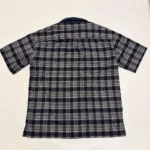 Boredom Kills Mens Medium Blue Plaid Shirt - Image 2
